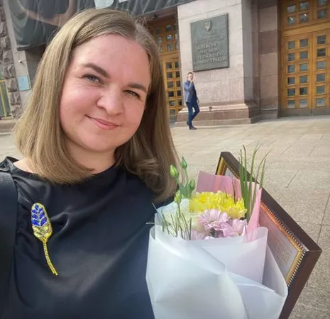 Вітаємо викладачку KCAS Тетяну Пономаренко з нагородою від міського голови!